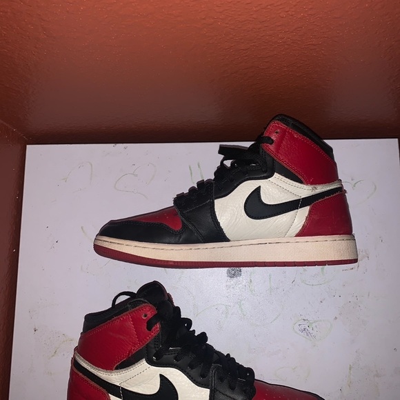 jordan 1 bred toes size 7 i’ll accept offers - Picture 3 of 9
